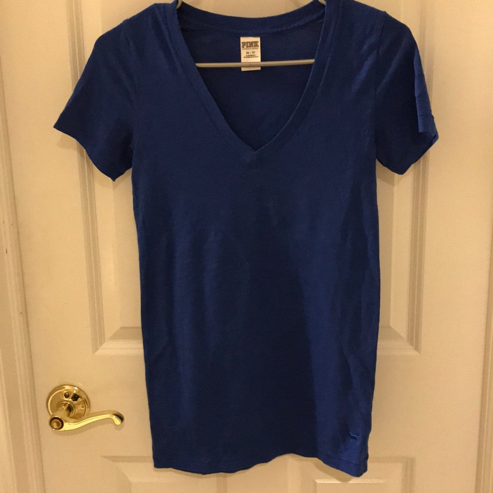 ROYAL BLUE VS PINK VNECK